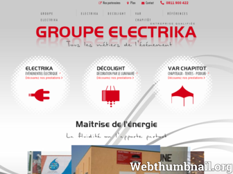 electrika.fr website preview
