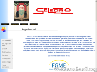 selectro.fr website preview