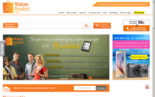 valuebasket.fr website preview