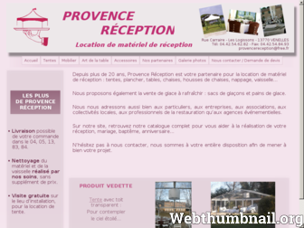 provence-reception.com website preview