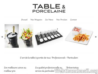 tableporcelaine.fr website preview