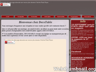 decotable.fr website preview