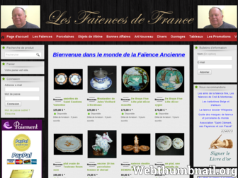 lesfaiencesdefrance.fr website preview