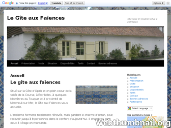 giteauxfaiences.fr website preview