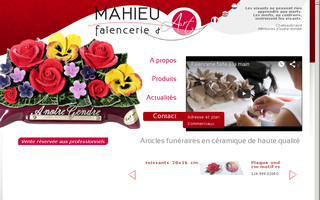 mahieu.com website preview