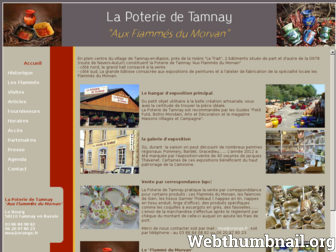 poteries-tamnay-flammes-morvan.fr website preview