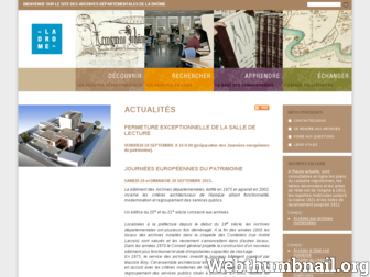 archives.ladrome.fr website preview