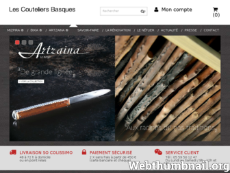 couteaux-basques.com website preview