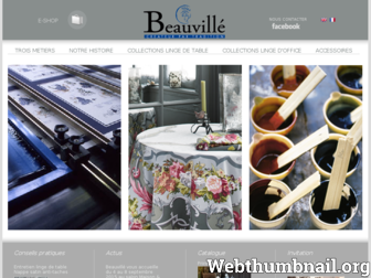 beauville.com website preview
