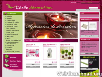 cecile-decoration.fr website preview