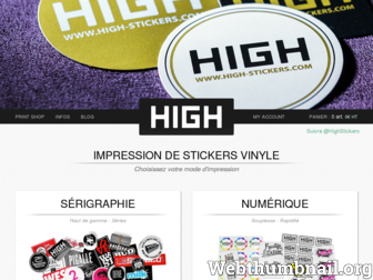 high-stickers.com website preview