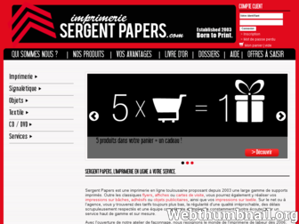 sergentpapers.com website preview