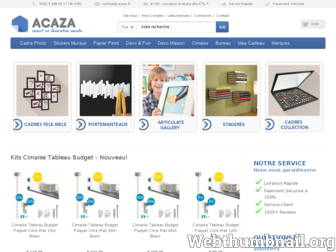 acaza.fr website preview