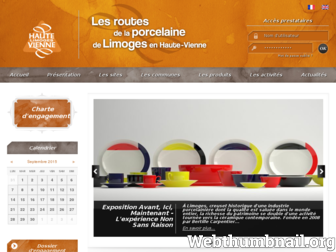 routes-porcelaine-limoges-hautevienne.fr website preview