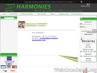 porcelaine-harmonies.com website preview
