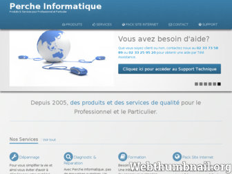 percheinformatique.fr website preview