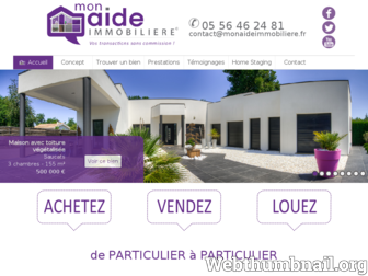 monaideimmobiliere.fr website preview