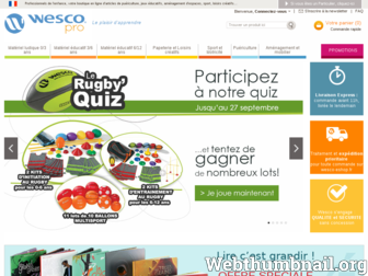 wesco-eshop.fr website preview