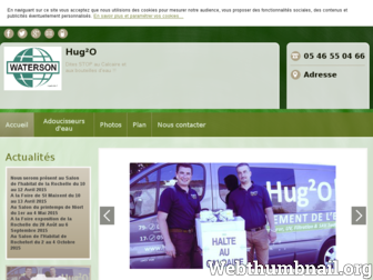 hug2o.fr website preview
