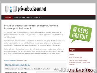 prix-adoucisseur.net website preview