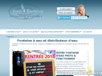 aquafontaine.fr website preview