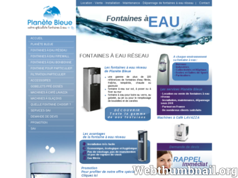 fontaine-a-eau-planete-bleue.fr website preview