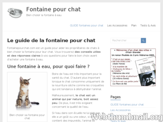 fontainepourchat.com website preview