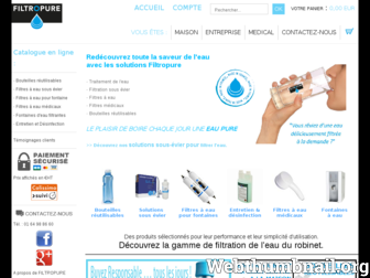 filtropure.fr website preview
