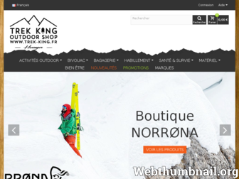 trek-king.fr website preview