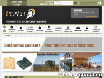 surplushector.fr website preview
