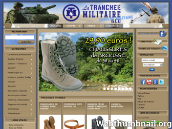 trancheemilitaire.com website preview