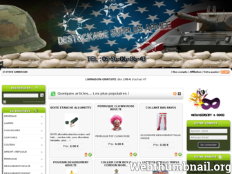 destockage-surplus-armee.fr website preview