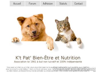 nutrition-chat-chien.org website preview