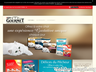 purina-gourmet.fr website preview