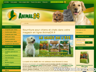 nourriture-chien-chat.fr website preview