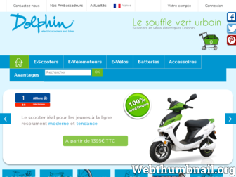 dolphin-scooters.fr website preview