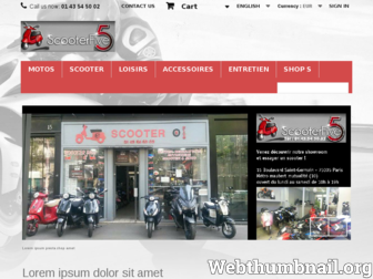 scooterfive.fr website preview