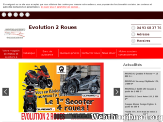 evolution2roues.fr website preview