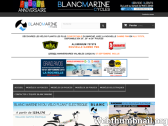 velo-pliant-blanc-marine.com website preview
