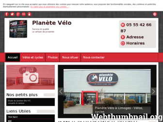 planete-velo-87.fr website preview