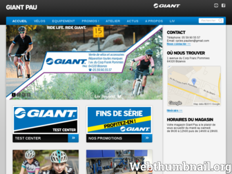 giant-pau.fr website preview