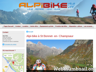cycle-alpi-bike.com website preview