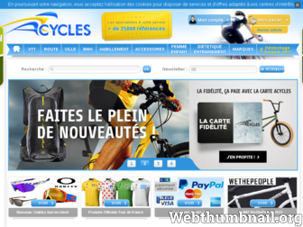 acycles.fr website preview