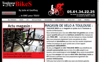 toulousebikes.com website preview