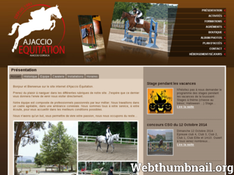 ajaccio-equitation.com website preview