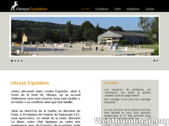 vibraye-equitation.com website preview