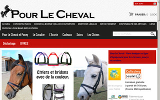 pourlecheval.fr website preview
