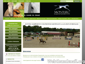 montsec-equipements.fr website preview