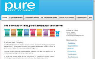 purefeedfrance.com website preview