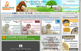 litiere-cheval.com website preview